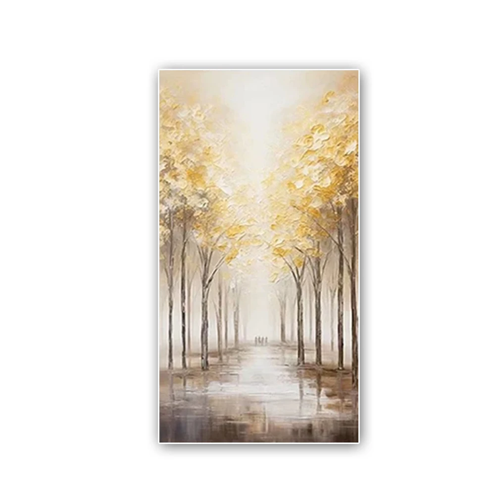 

Abstract 3D Colorful Tree oil Painting On Canvas Modern Landscape Wall Art Picture For Livinng Room Home Decor interior painting