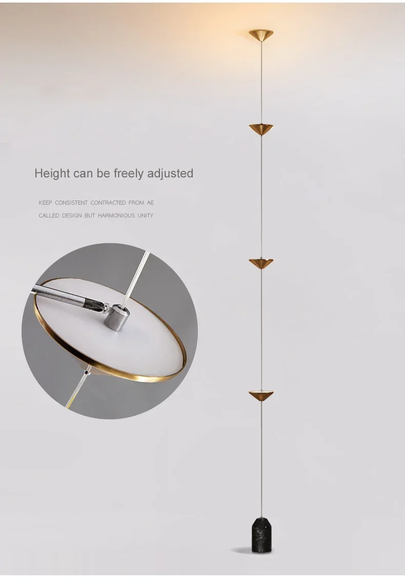 Modern Floor Lamp Pendant Light Luxury Black Atmosphere Light Living Room Sofa Edge Minimalist Bed Head Neutral Decoration Light