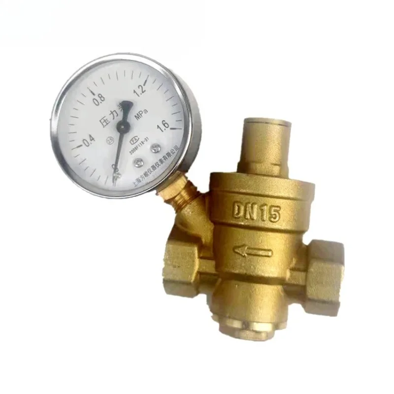 

Plumbing Temperature and Pressure Gauge Double Water System Engineering Y-type Filter Pressure Reducing Valve