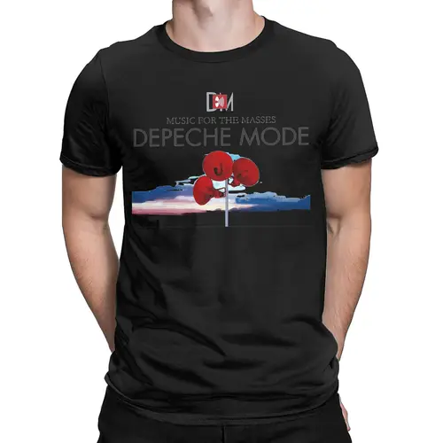 Imagen 2 del producto Impresionantes camisetas Depeche Cool Mode para hombre, camisetas 100% de algodón con cuello redondo, camiseta de manga corta de la gira mundial 2024, camisetas para adultos