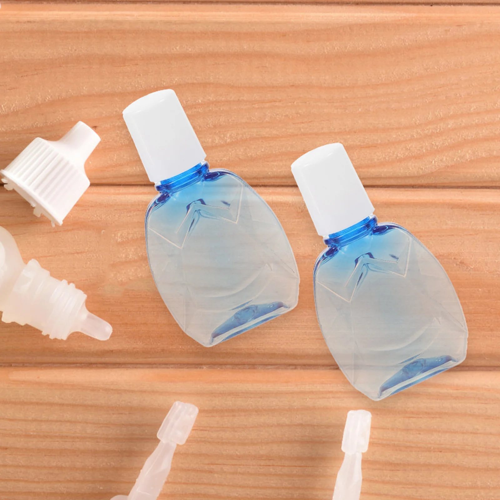 10 pezzi di gocce per occhi blu bottiglia di liquido imballaggio in plastica campione 10 pezzi contagocce vuote bottiglie comprimibili per animali domestici