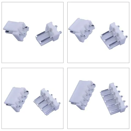 JST VH 3.96mm Pitch DIP Header IC Socket Adapter, Vertical Through-Hole PCB Mounting Top Type for Electronics DIY Projects