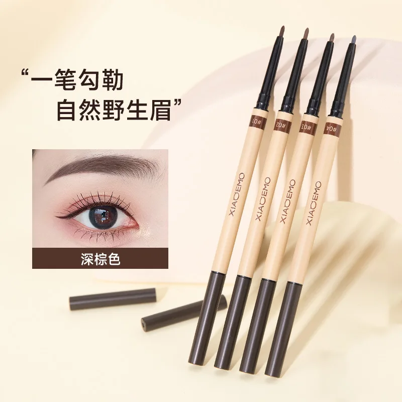 Professioneel potlood Langdurig wenkbrauwpotlood Ultrafijn waterdicht en zweetbestendig Gladde wenkbrauw met borstel Verbeter de schoonheid
