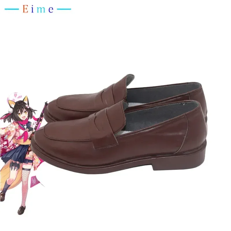 Game Blue Archive Kuda Izuna Cosplay Shoes Halloween Carnival Boots Big Size Flat School Shoes Custom Made
