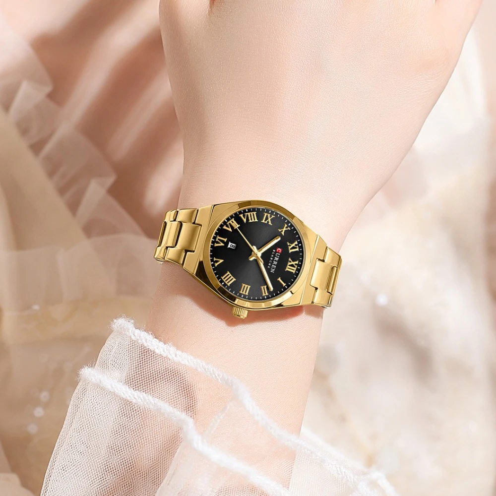 Curren 9095 Fashion Luxury Women's Watch Calendar Waterproof Steel Strip Watches for Women Relojes Para Damas Relogio Feminino