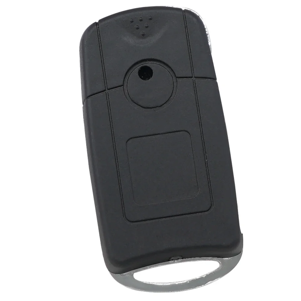 XNRKEY 2 Button Modified Flip Folding Remote Car Key Shell Fob for Ssangyong Actyon Kyron Rexton Key Case Cover with Uncut Blade