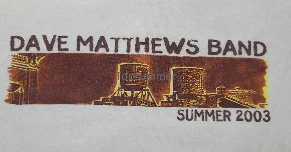 Dave Matthews Band T Shirt letnia trasa koncertowa 2003 S-4Xl rockowa Nl2120