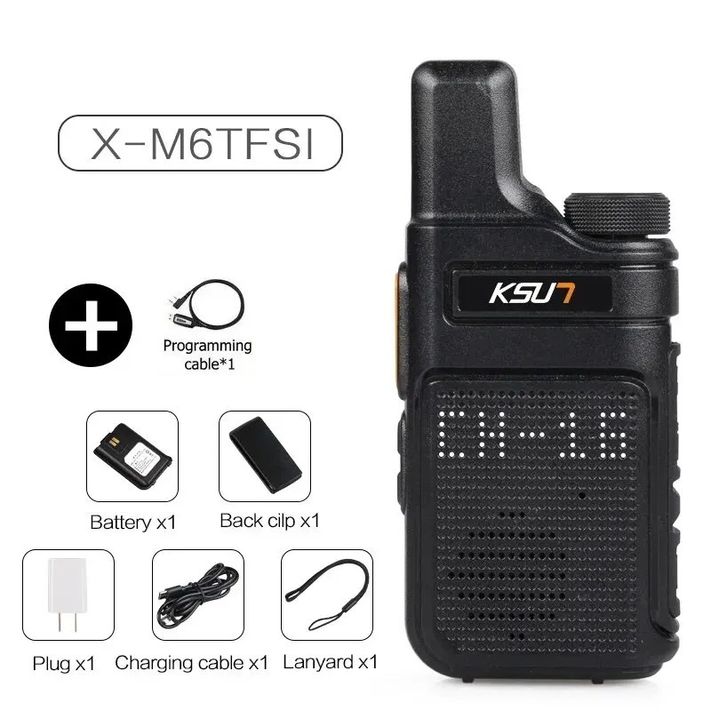 KSUT PMR446 Walkie Talkie 2 stuks Mini-formaat draagbare radio draadloze set tweerichtingsradiostation Comunicador Transceiver - afbeelding 1