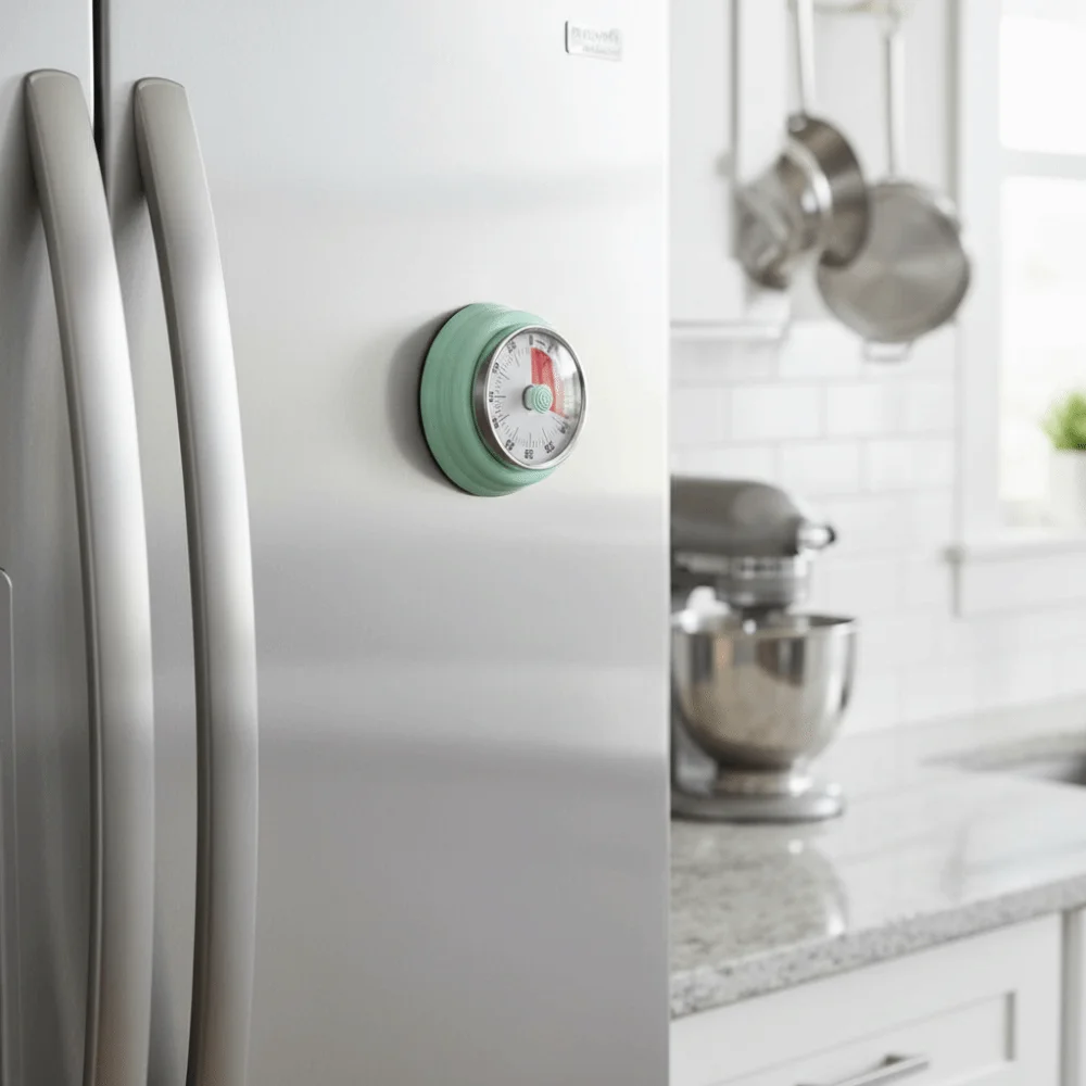 Magnetic Backing Kitchen Countdown Timer Visual Timer Stainless Steel Cooking Timer Clock Metal Digital Timers