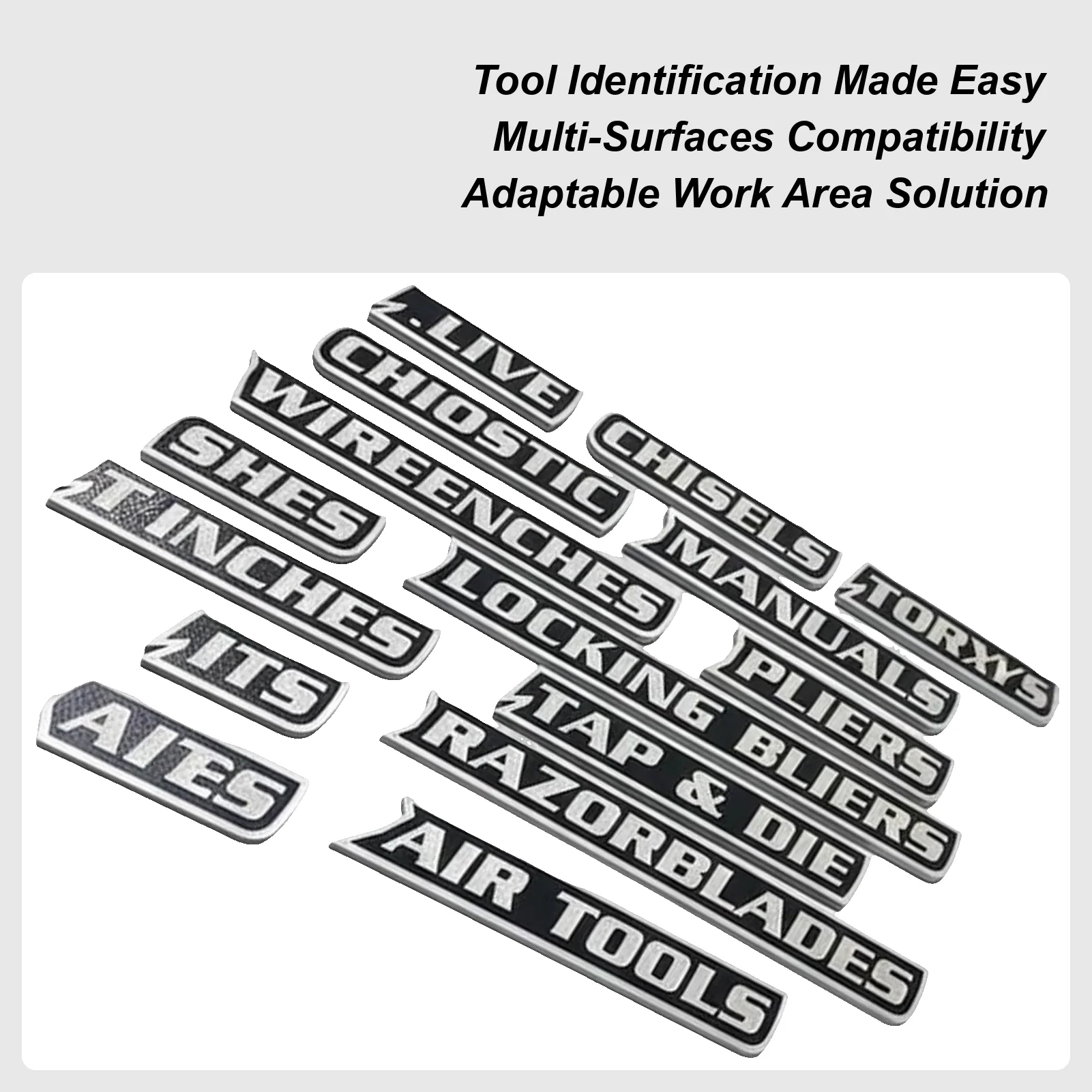 

Этикетки для ящиков для инструментов, 12 шт., 3D-печатные идентификационные этикетки для инструментов, органайзер для инструментов с сильными магнитами для стальных тележек