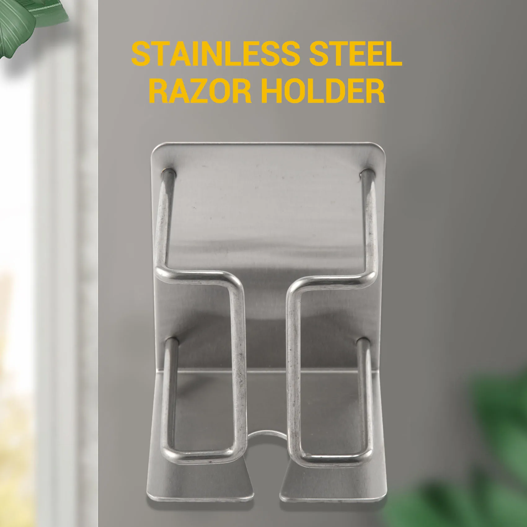 Qualitativer Elektrorasiererhalter zur Wandmontage, selbstklebender Rasiererhalter aus Edelstahl, wandmontierter Badezimmer-Rasiererhalter