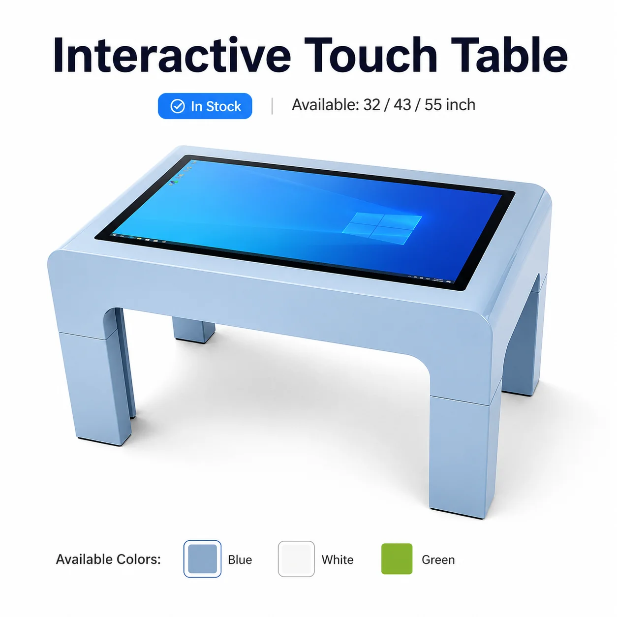 32 Inch Smart Touch Table For Kids Interactive Waterproof Education Games Table With Touch Screen Smart Table