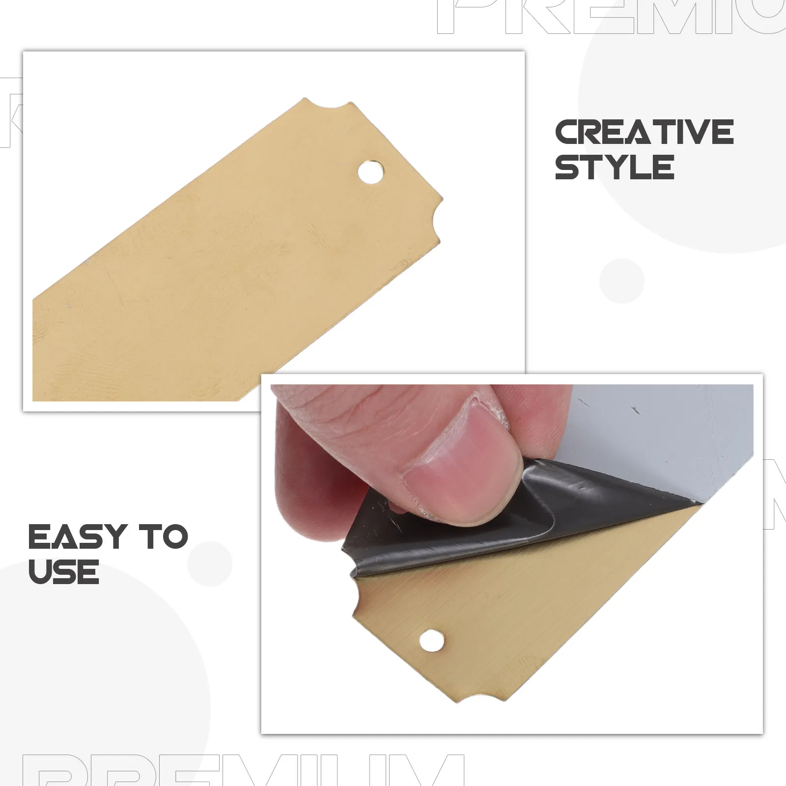 12Pcs Stainless Steel Blank Metal Name Tags Rectangle Engraving Plates 3x1 Inches for DIY Luggage Identification Craft Labels