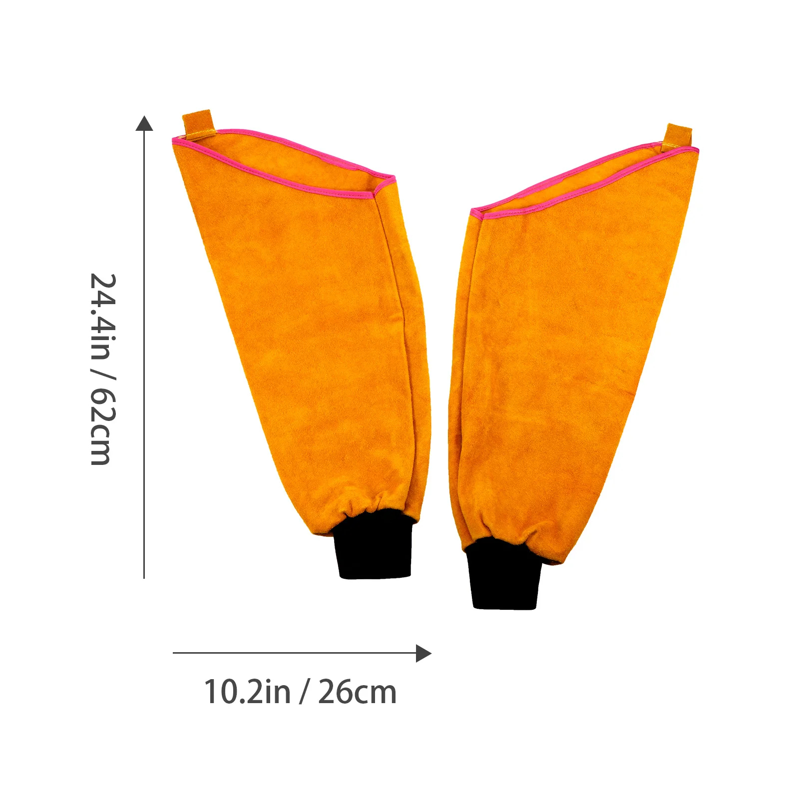 Welding Sleeve Heavy Duty Thick Split Cowhide Heat Resistant Flame Proof Welder Arm Protective Long Working Sleeves