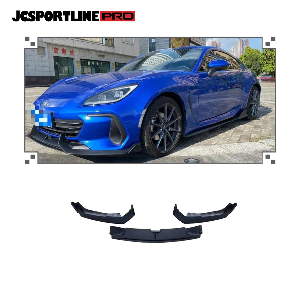 For 2022-2023 Subaru BRZ PU Front Bumper Lip Spoiler Splitter New Trendy High Performance