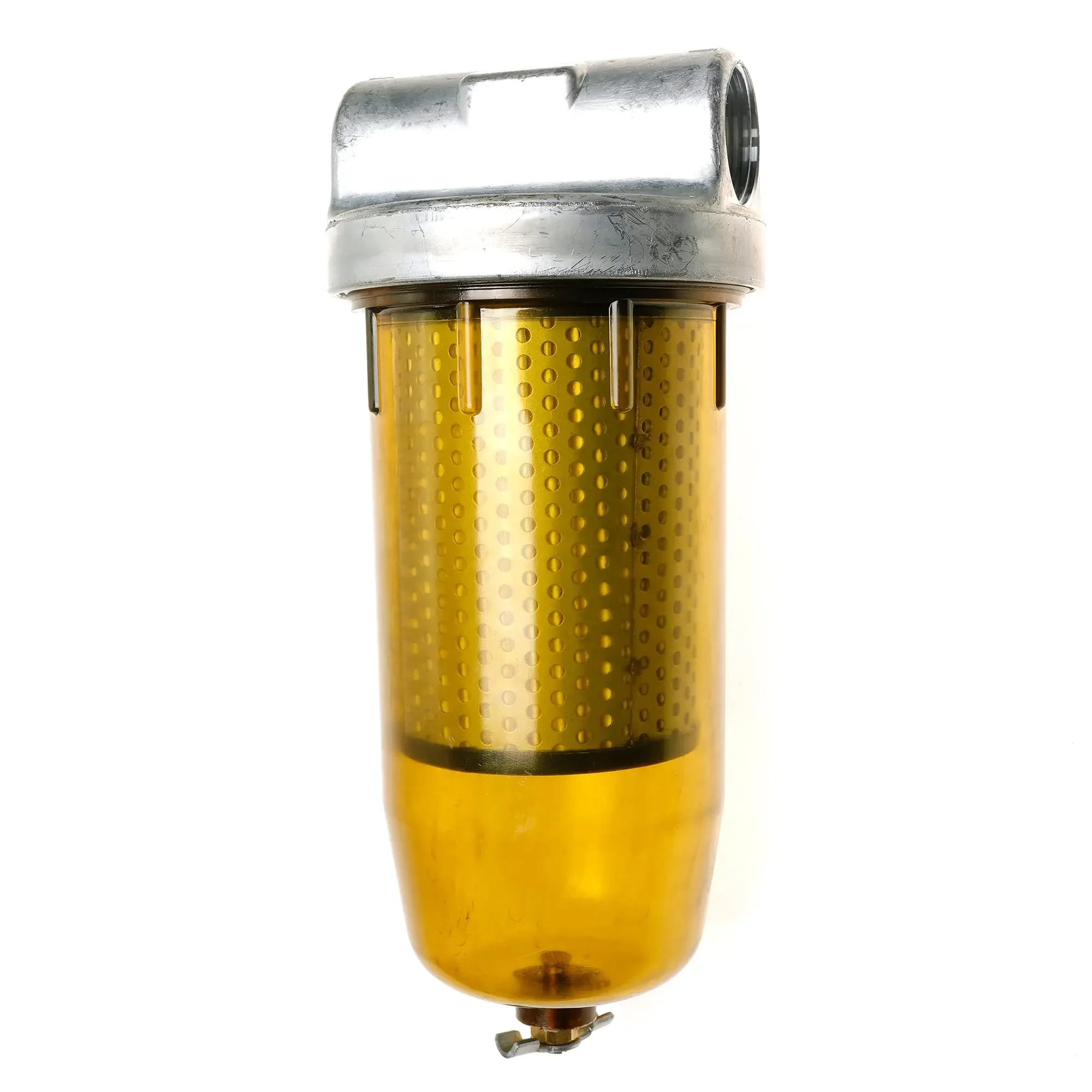 496 Fuel Tank Filter Assembly for Gasoline and Diesel Water Separate 30 Micron Max 25gpm 150psi with Zinc 1