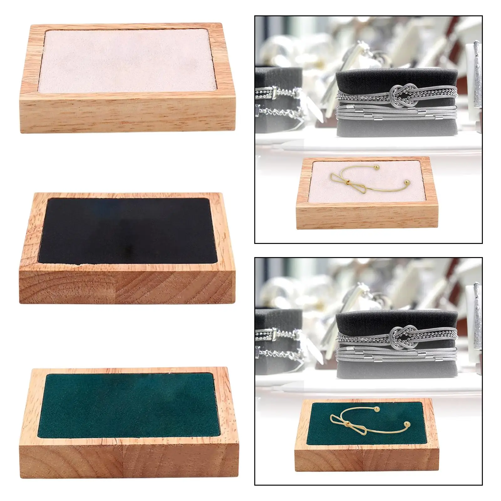 

Premium Wooden Jewelry Tray Organizer for Bracelets and Necklaces