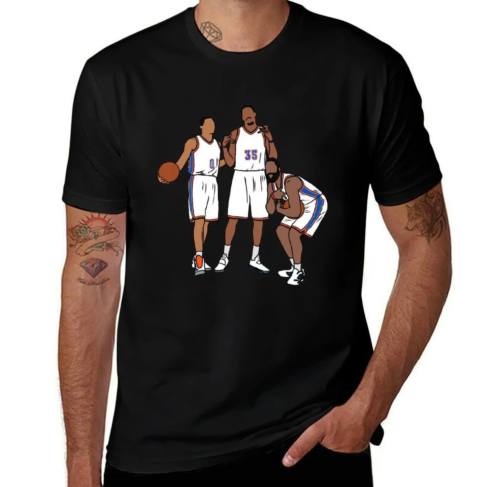 

The OKC Big 3 T-Shirt t shirts for man pack white man t shirts for men casual T-Shirt