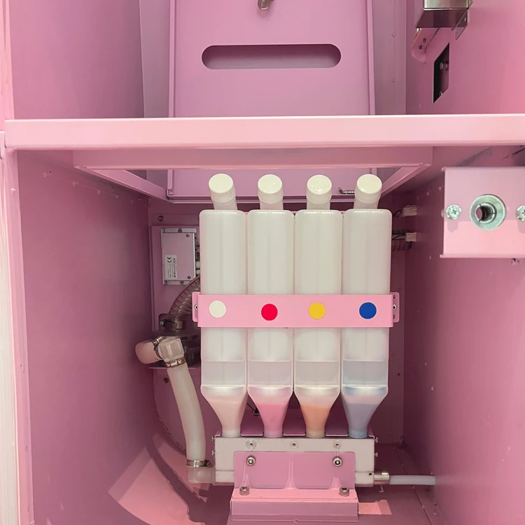 Máquina de Venda Automática de Algodão Doce Personalizada Profissional Comercial Totalmente Automatizada com Tela Sensível ao Toque Inteligente