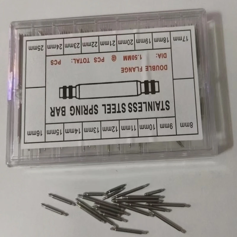 

1.5MM 144/360PCS Watch Band Strap Barrette Link Pins Watch Repair Link Pins Tool Set Professional Tool Accessories 8-25mm