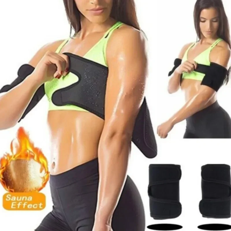 Almohadilla adelgazante de brazo para mujer, banda para el brazo anticelulitis, quemagrasas, 1 par