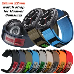 22MM 20MM Nylon Band For HUAWEI Watch GT3Pro 43MM GT2 42MM GT2 46MM Sport Loop Strap For HUAWEI Watch GT4 46MM GT3 Pro 46MM band