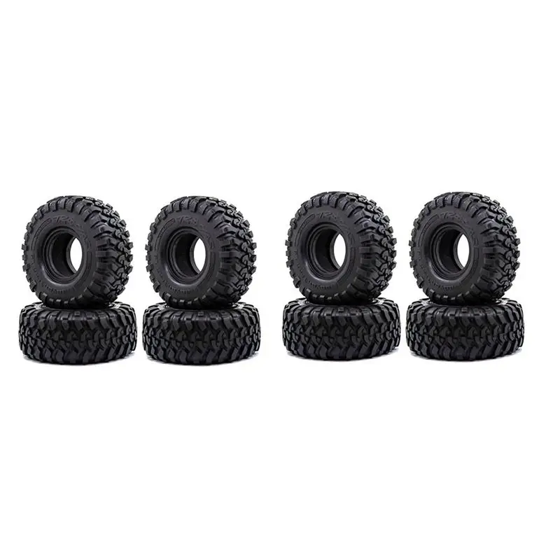 FBIL-8PCS 118MM 1.9 Rubber Tires Tyres Wheel For 1/10 RC Crawler Car Axial SCX10 90046 AXI03007 Traxxas TRX4 D90 Tamiya CC01