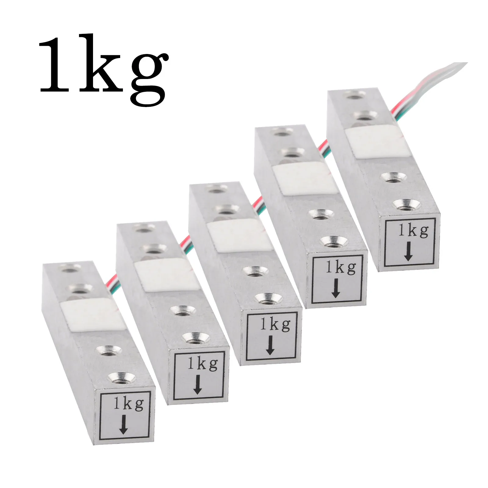 DIYmalls 5/10PCS 1kg 2kg 3kg 5kg 10kg 20kg Wägezelle Wägezelle Gewichtssensor Elektronische Waage Aluminiumlegierung Wiegesensor für HX711 AD 7