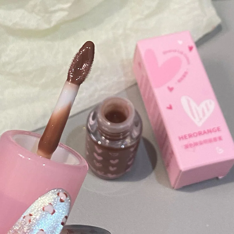 Herorange～保湿グロッシーリップグロス、ミラーのような保湿力、唇をふっくらさせる、夏色を際立たせ明るくする越境リップグロス