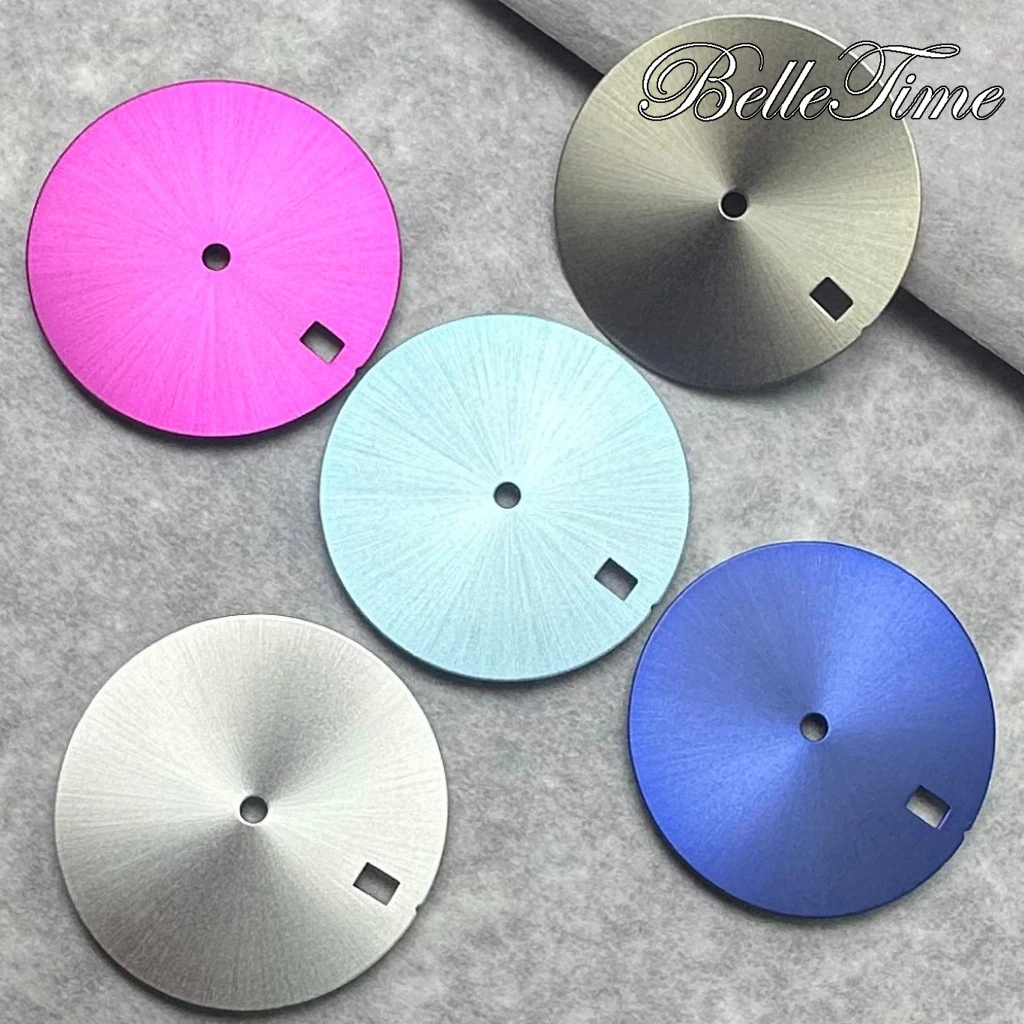 جودة عالية 28.5 مللي متر أمة الله ساعة الطلب أسود فضي أزرق أحمر أخضر برتقالي وردي وجوه تناسب NH35 NH36 حركة الملحقات ﻿