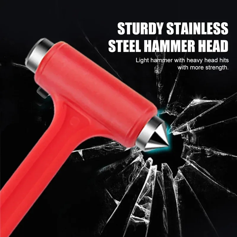 Mini Life Saving Escape Emergency Safety Hammer 2 in1 Car Safety Hammer Seat Belt Cutter Window Glass Breaker Car Rescue Tool
