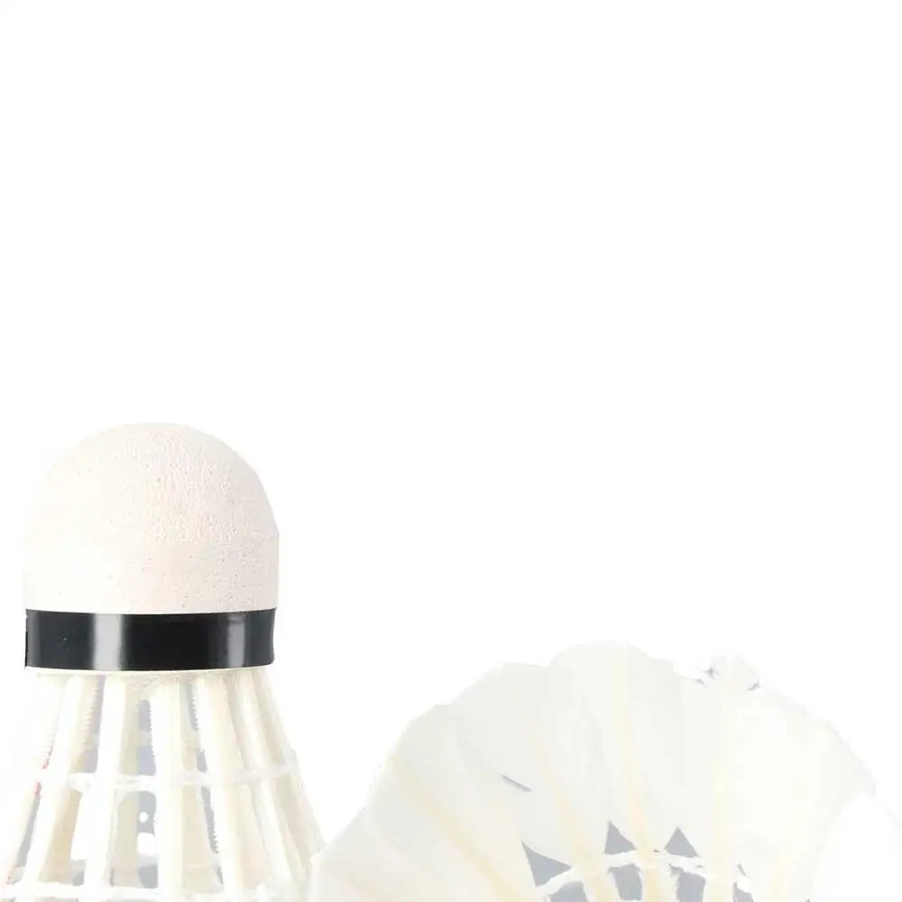 

Super Durable Training Game Sports Outdoor Cork Shuttlecock Goose Feather 12 Pcs Badminton Balls
