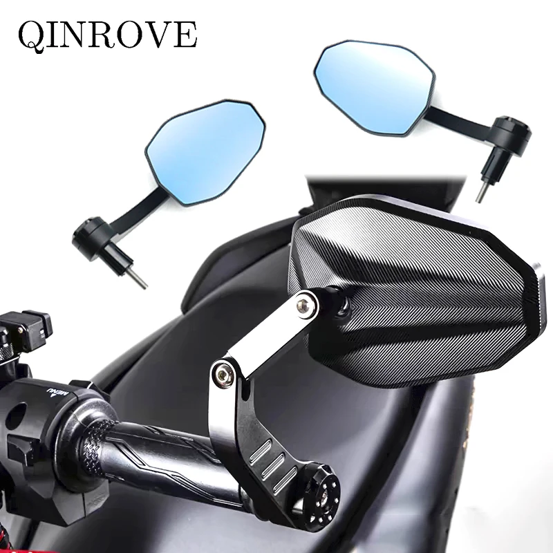 

17-22mm Motorcycle Bar End Mirror Universal Aluminum Alloy Mirror for Benelli TRK 502X 502C 502 BN150S BJ250 TNT600 Leoncion 250