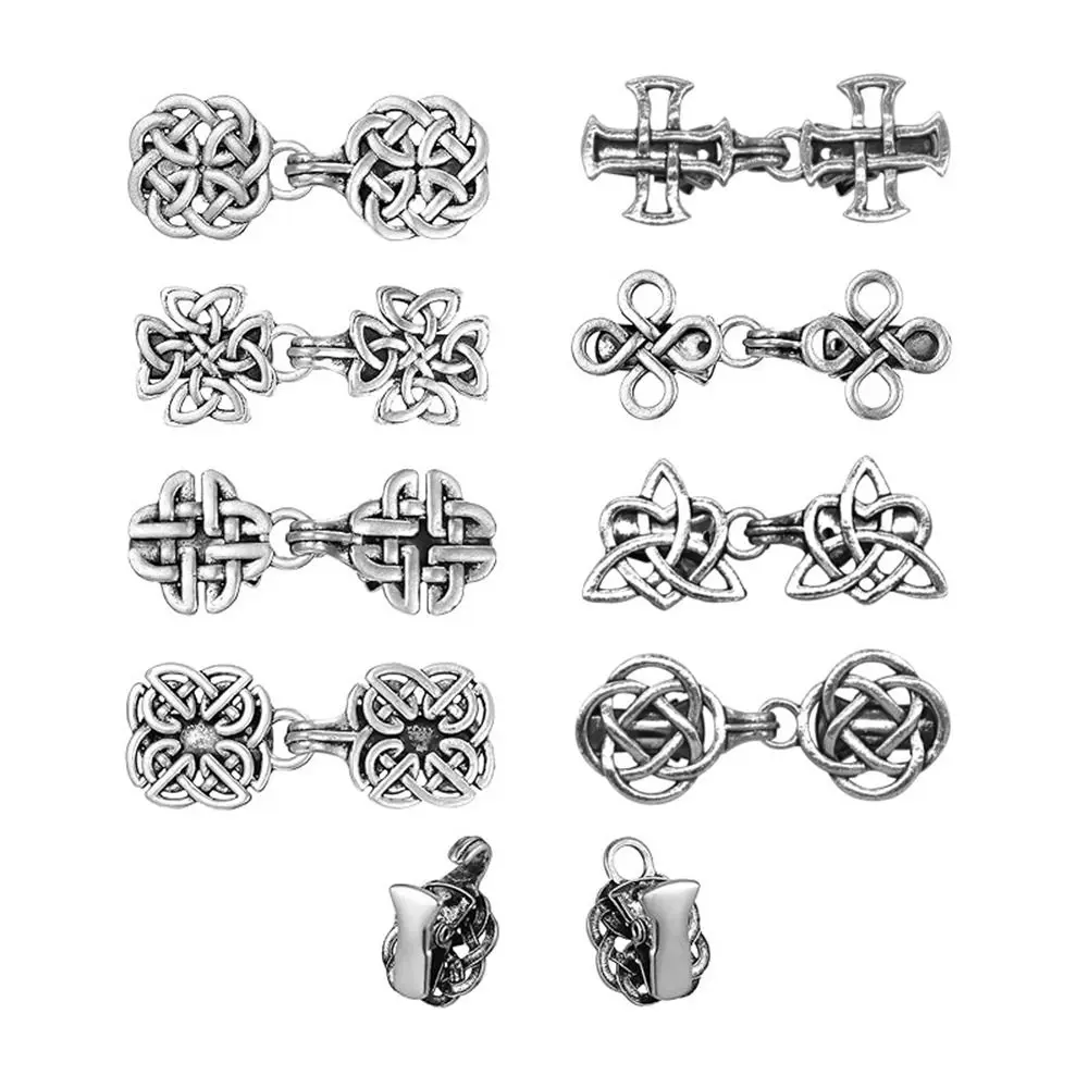 مقطع متعدد الوظائف للسترة ، المشابك نمط خمر ، سترة ودبوس بلوزة ، اللون الفضي ، تصميم جديد