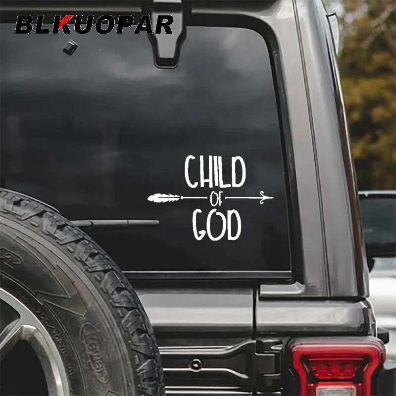 

BLKUOPAR CHILD OF GOD Car Sticker Personality Graphics Decal Occlusion Scratch Motorcycle Laptop Windshield Car Accessories