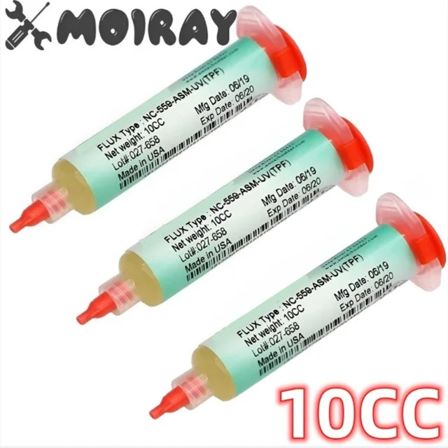 10cc NC-559-ASM-UV-TPF BGA PCB No-Clean Pasta lutownicza Spawanie Zaawansowany topnik olejowy Smar do reballingu Narzędzie ręczne do naprawy