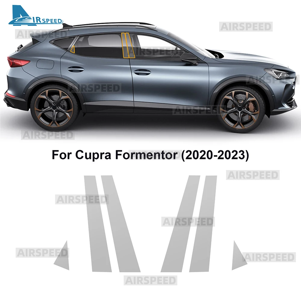 

Для SEAT CUPRA Formentor 2021 2022 2023, ТПУ фара заднего вида, стойки B, защитная пленка для краски, защита от царапин, прозрачная PPF