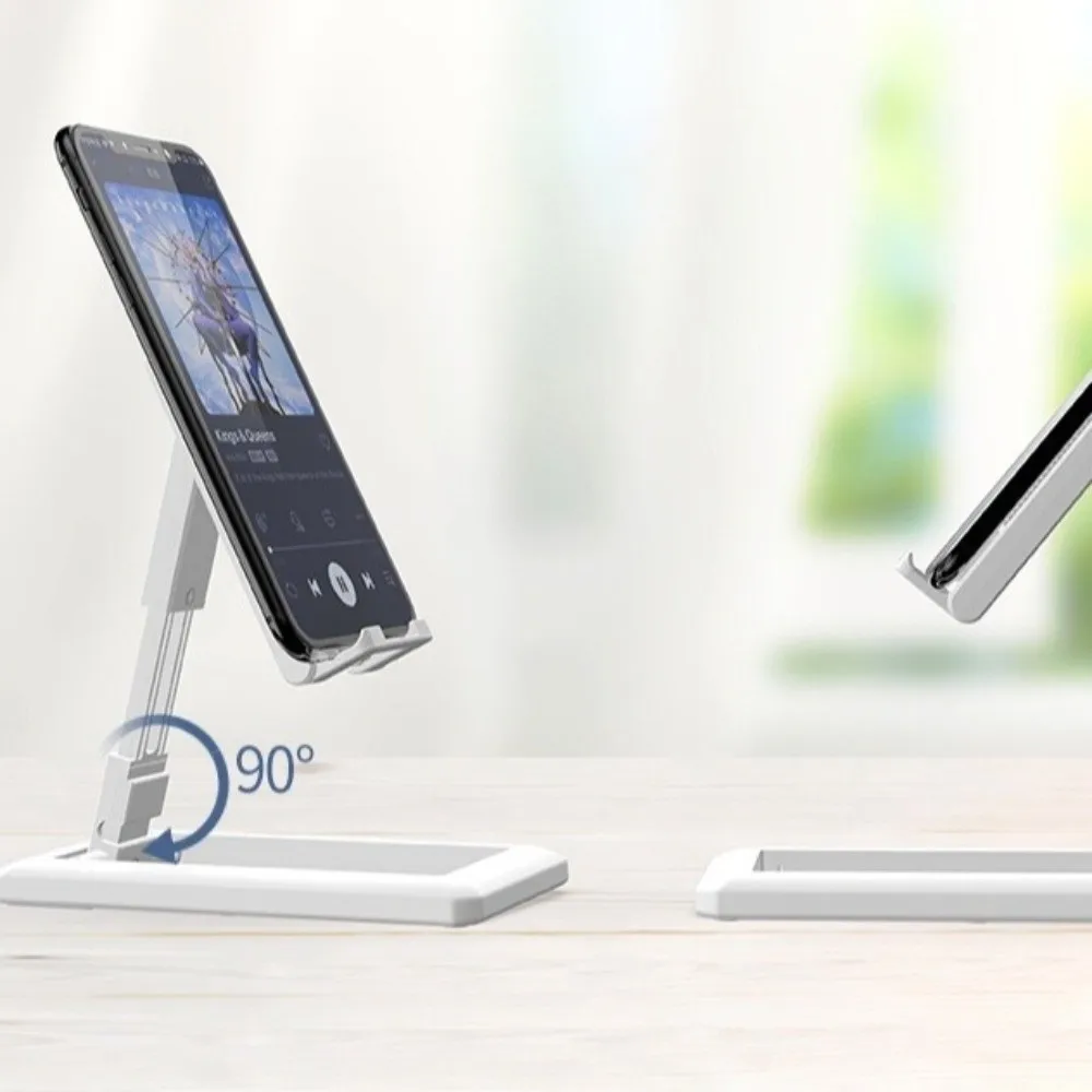

Durable Plastic Desktop Phone Mount Telescopic Grip Supports Universal Phone Stand Convenient Foldable Phone Holder Accessory