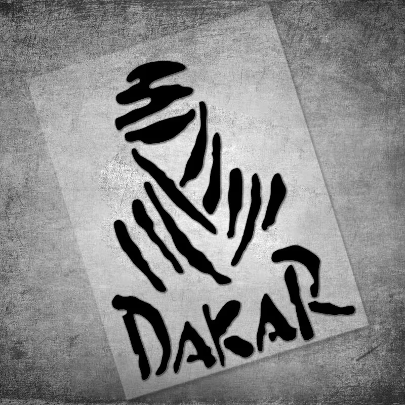 1PC DAKAR Claw Print Waterproof Sticker – Black Vinyl Decal for Off-road Motorcycle Car Truck Decor view 3