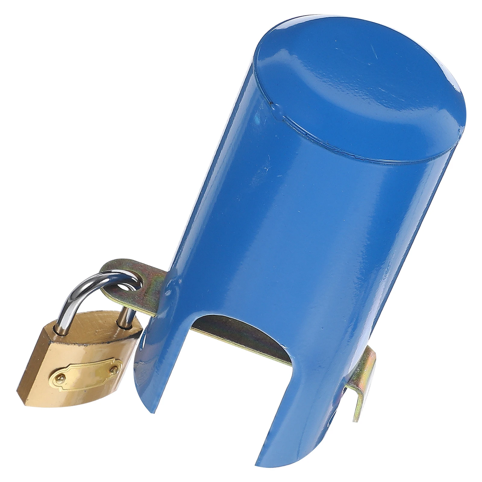 

1 set Faucet Water Outdoor Blue Iron Bib Garden Faucet Lock Hose Hose Bib Lock Garden Kitchen Durable Fits Most