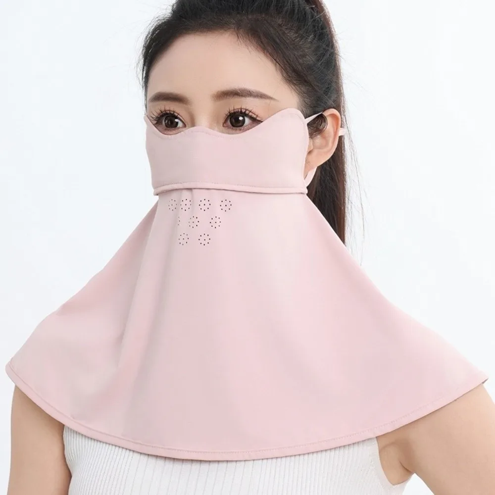 

Breathable Face Mask Three-Dimensional Adjustable Sun Protection Mask UPF50+ Slimming Design Neck Protection Cover for Cycling