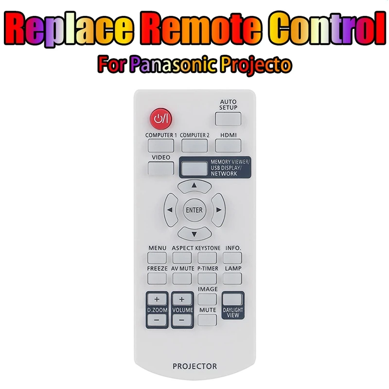 Melhor N2QAYA 000116   Controle remoto de substituição para projetor de vídeo LCD Panasonic PT-LB382 PT-LB332 PT-LW312 PT-LW362 PT-LB412