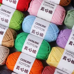 50g/Pc Beginner Crochet Yarn Easy To Use Easy-to-See Stitches Cotton Crochet Yarn For DIY And Crochet Projects