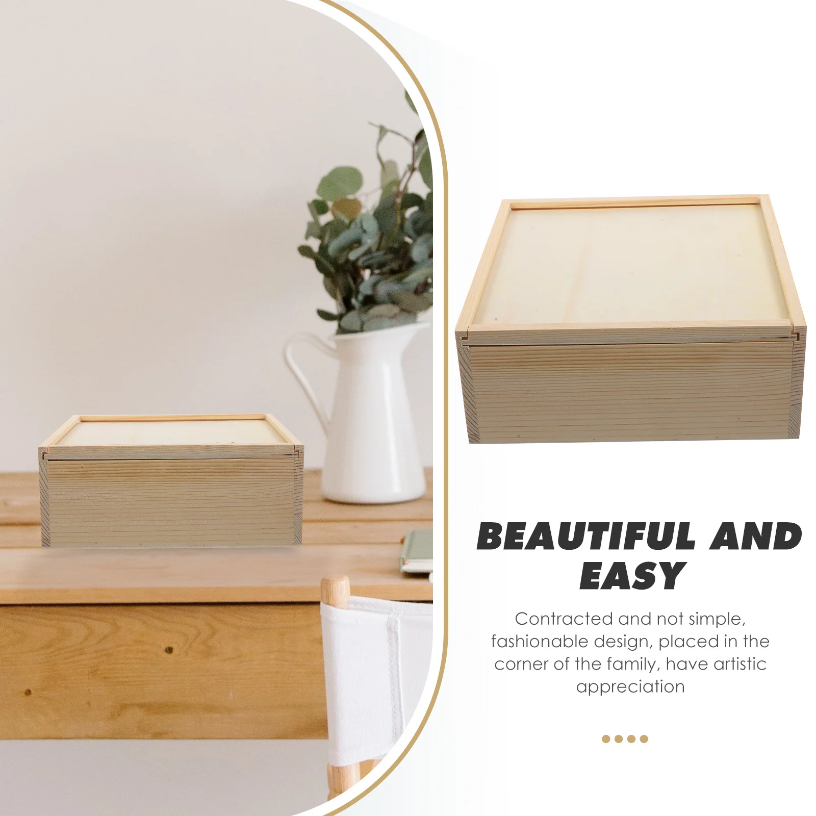 Storage Wooden Box Birthday Party Gift Holder Boxes for Wrapping Gifts Decoration Presents Small Affordable