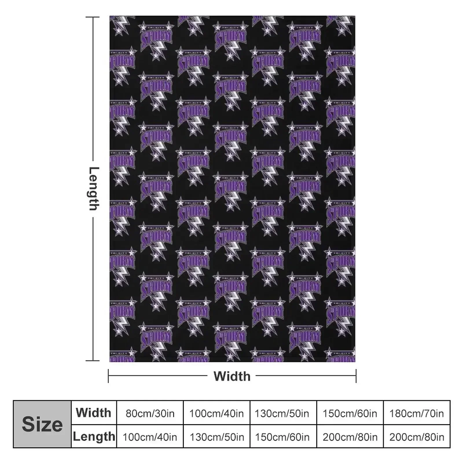 Tri City Storm Throw Blanket Custom Loose Flannel Fabric Kid'S Thermals For Travel Luxury Designer Blankets