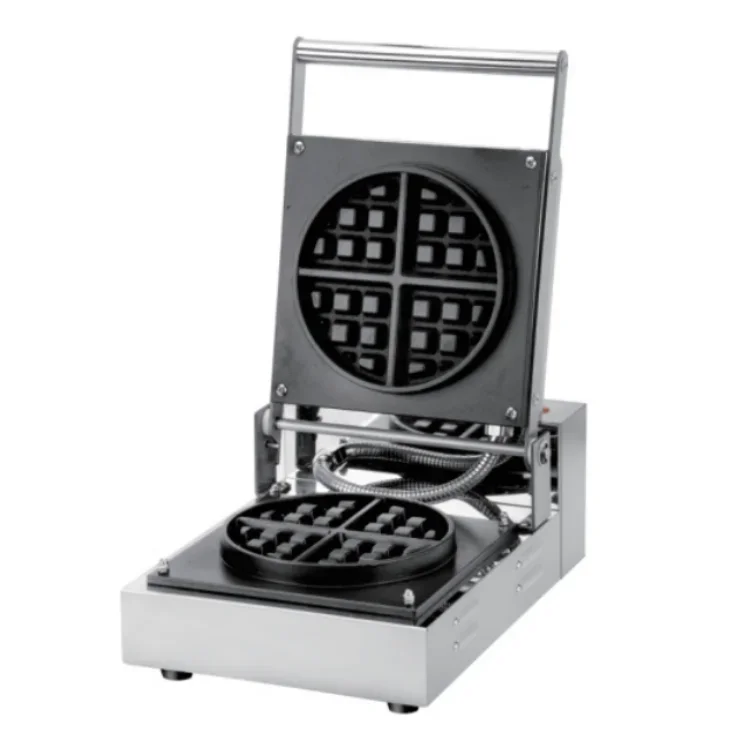 الاستخدام المنزلي 350 واط التلقائي غير عصا الحرة الكهربائية الصغيرة سهلة ثقب دائري دونات شكل دونات آلة صنع الوافل