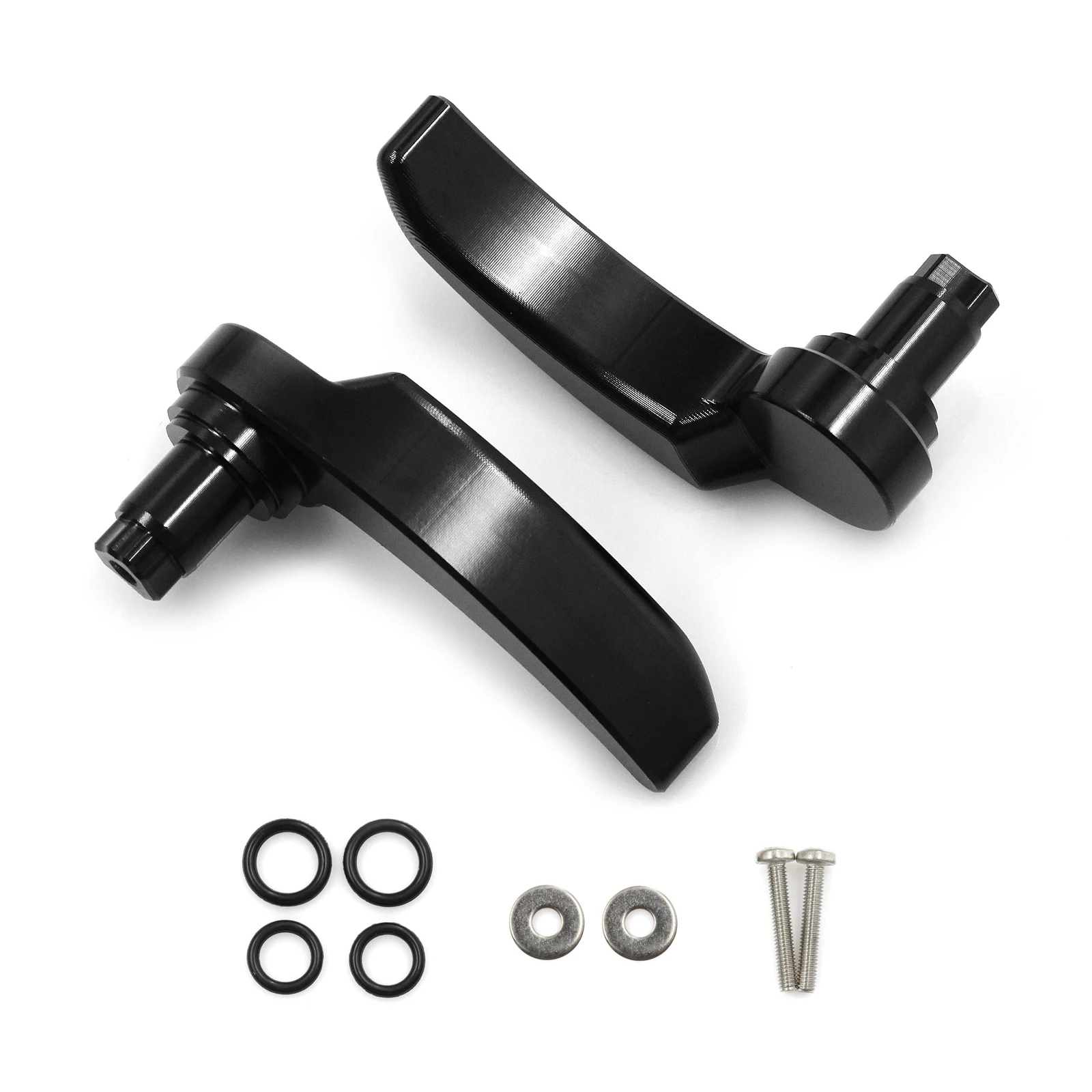 Aluminum Motorcycle Saddle Bag Latch Kit For Harley Davidson Electra Glide Street Glide Road King 14-21 Black Silver