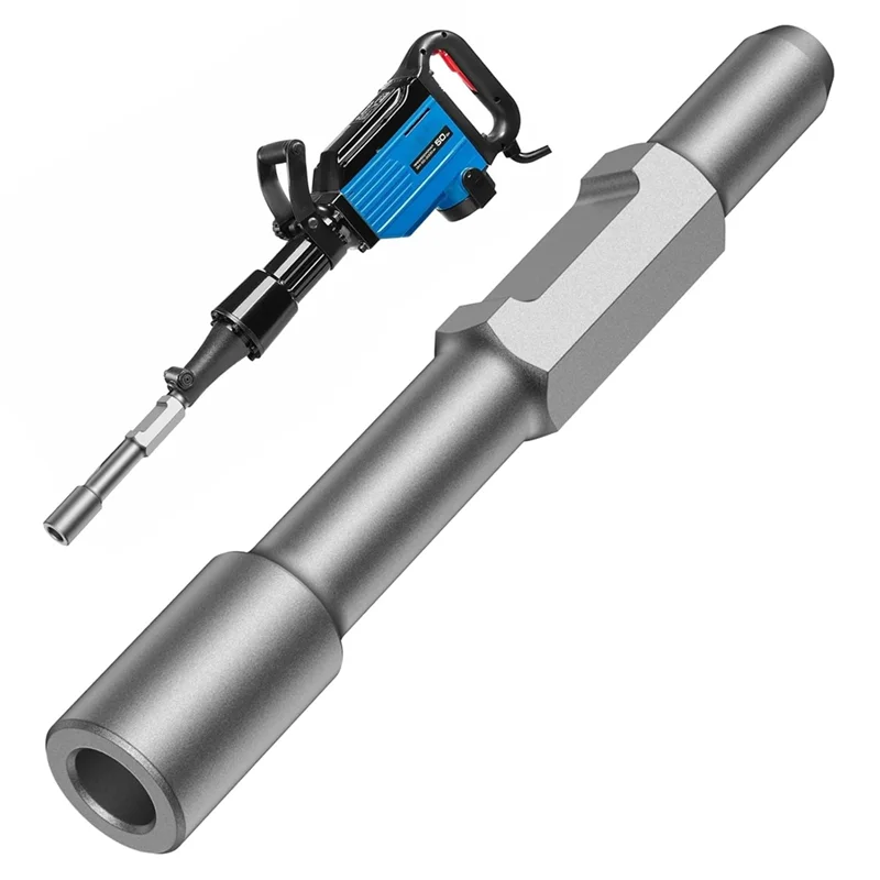 VELIF-Hex Shank Ground Rod Driver Hammer Drill Ground Rod Driver Bit For Hex Demolition And 1-3/16
