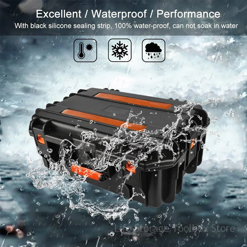 Wheeled Safety Protector Tool Storage Box Case Large  box on wheels Shockproof Hard Case Portable Trolley  box