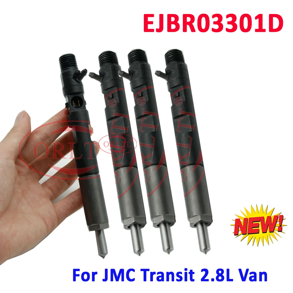 

4PCS New Diesel Injector EJBR03301D R03301D Nozzle 3301D For JMC Transit 2.8L Van (114bhp) 4JB1TCI Euro 3